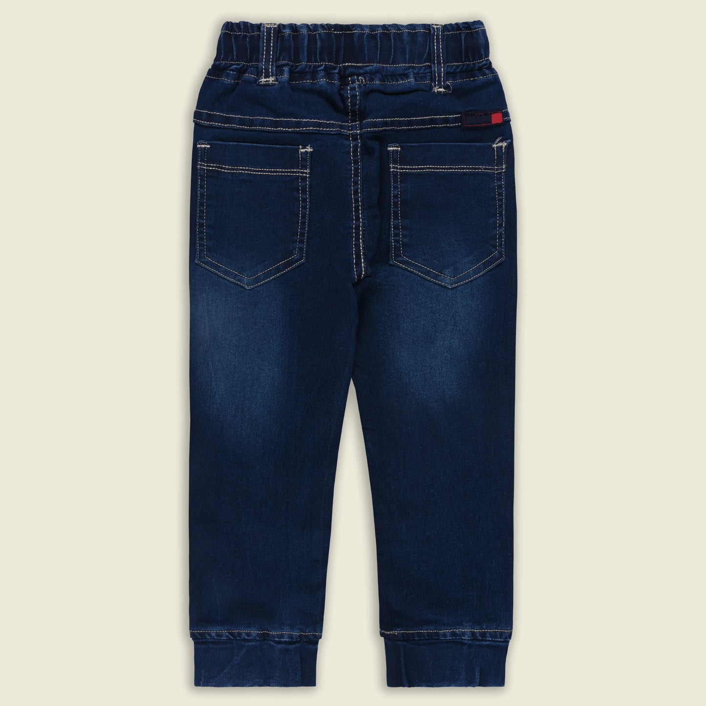 Boys Cotton Denim Jogger Jeans with Drawstring