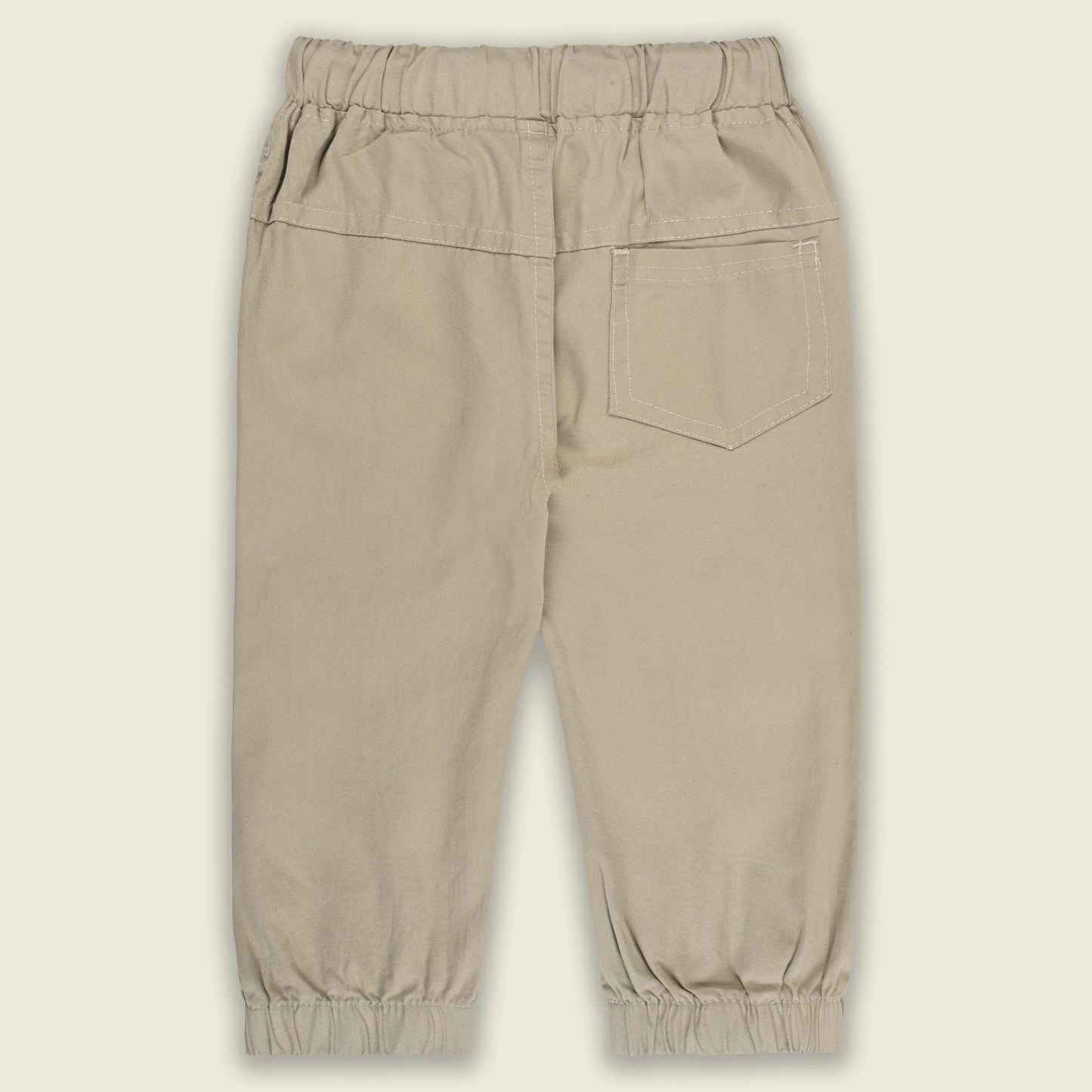 Boys Cotton Cargo Jogger Pants with Drawstring