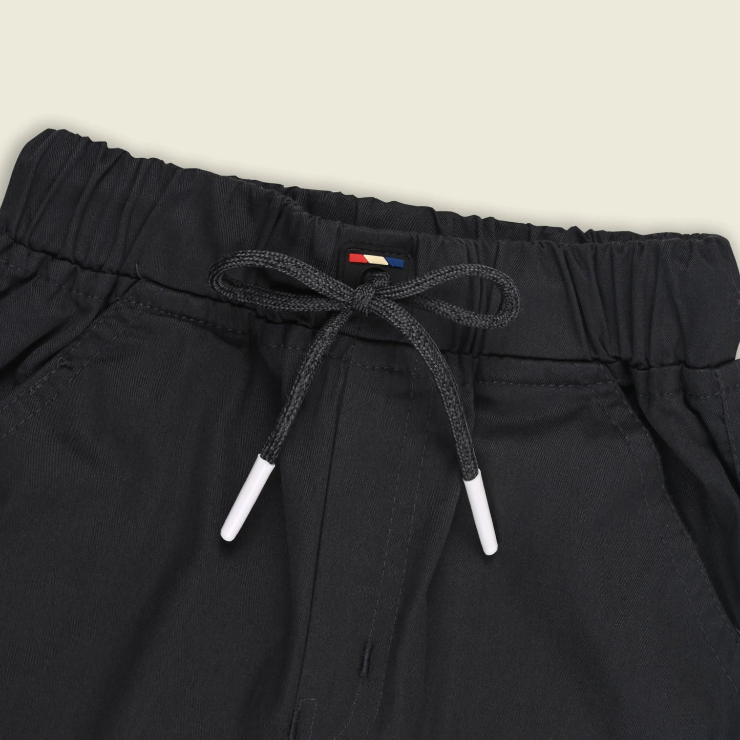 Boys Cotton Cargo Jogger Pants with Drawstring