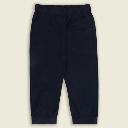 Boys Cotton Cargo Jogger Pants with Drawstring