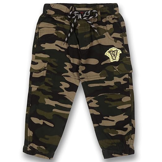Boys Khaki Regular Fit Jogger Jeans