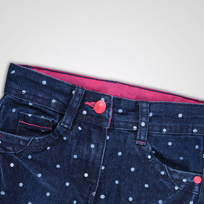 Girls 3/4th Embroidered Jeans