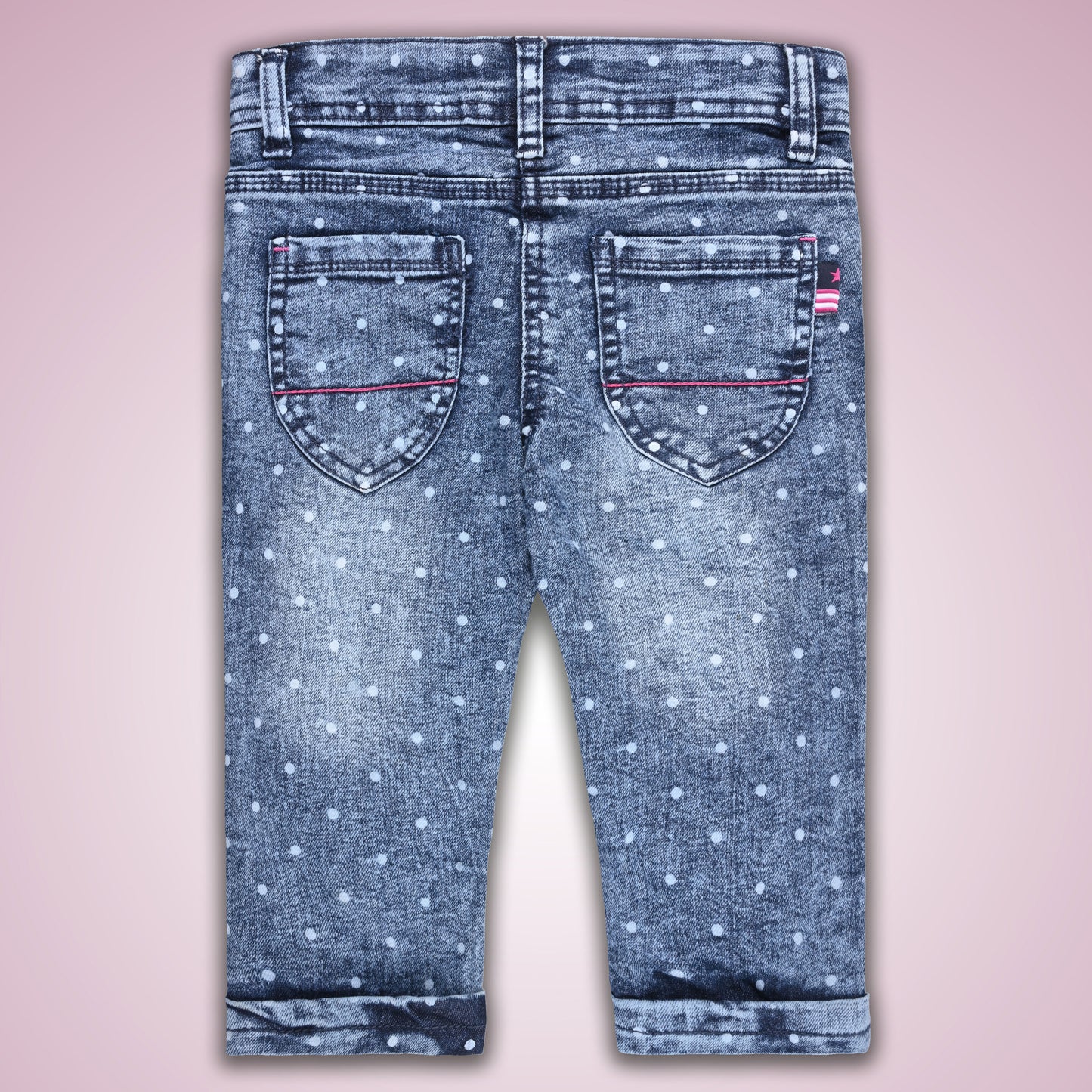 Girls 3/4th Embroidered Jeans