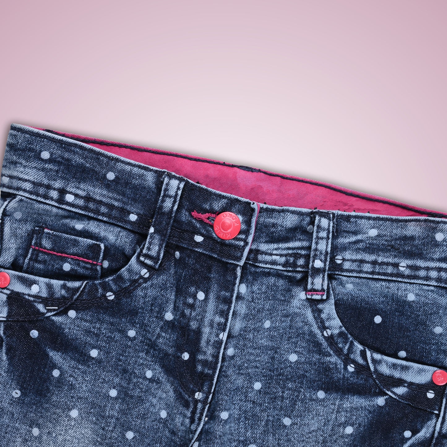 Girls 3/4th Embroidered Jeans