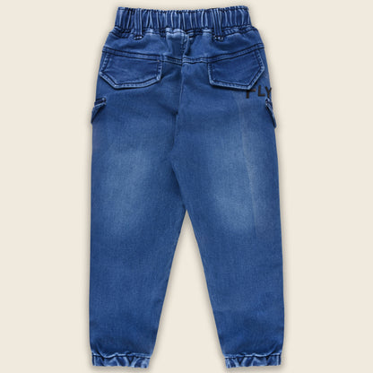 Boys Cotton Elastic Waist Casual Trouser