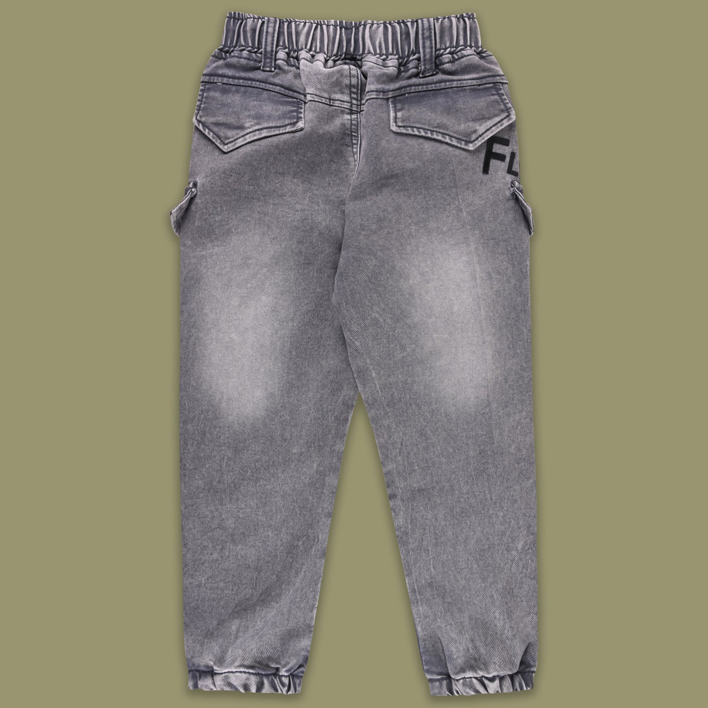 Boys Cotton Elastic Waist Casual Trouser