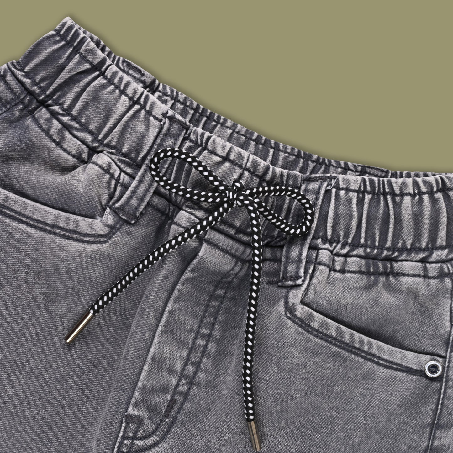 Boys Cotton Elastic Waist Casual Trouser