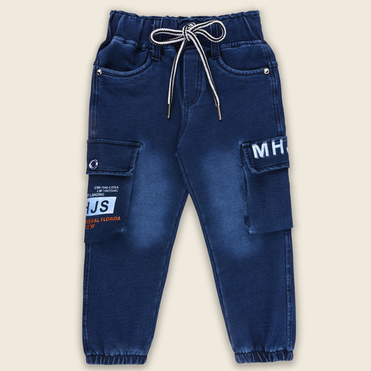 Boys Cargo Cotton Elastic Trouser