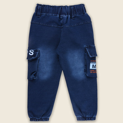 Boys Cargo Cotton Elastic Trouser