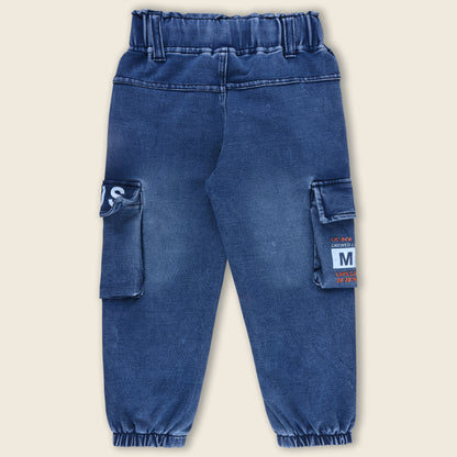 Boys Cargo Cotton Elastic Trouser