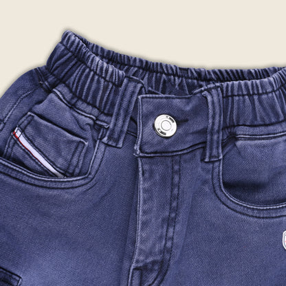 Boys Stylish Denim Cargo Trousers