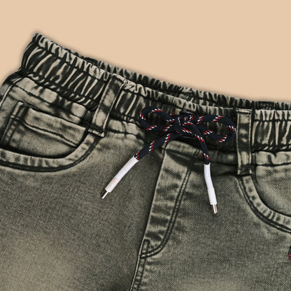 Boys Cotton Elastic Casual Jeans