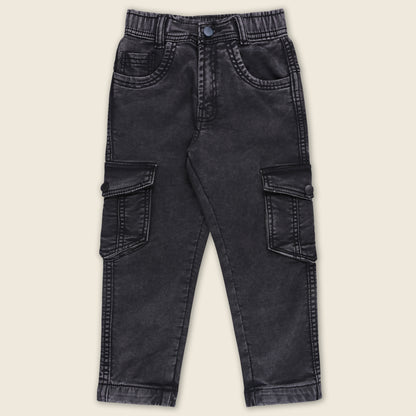 Boys Cotton Elastic Casual Trouser