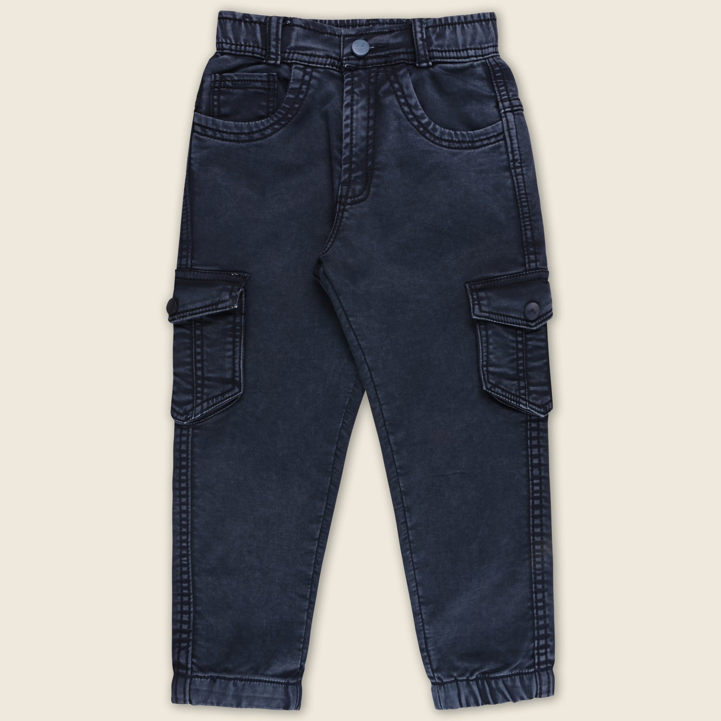 Boys Cotton Elastic Casual Trouser