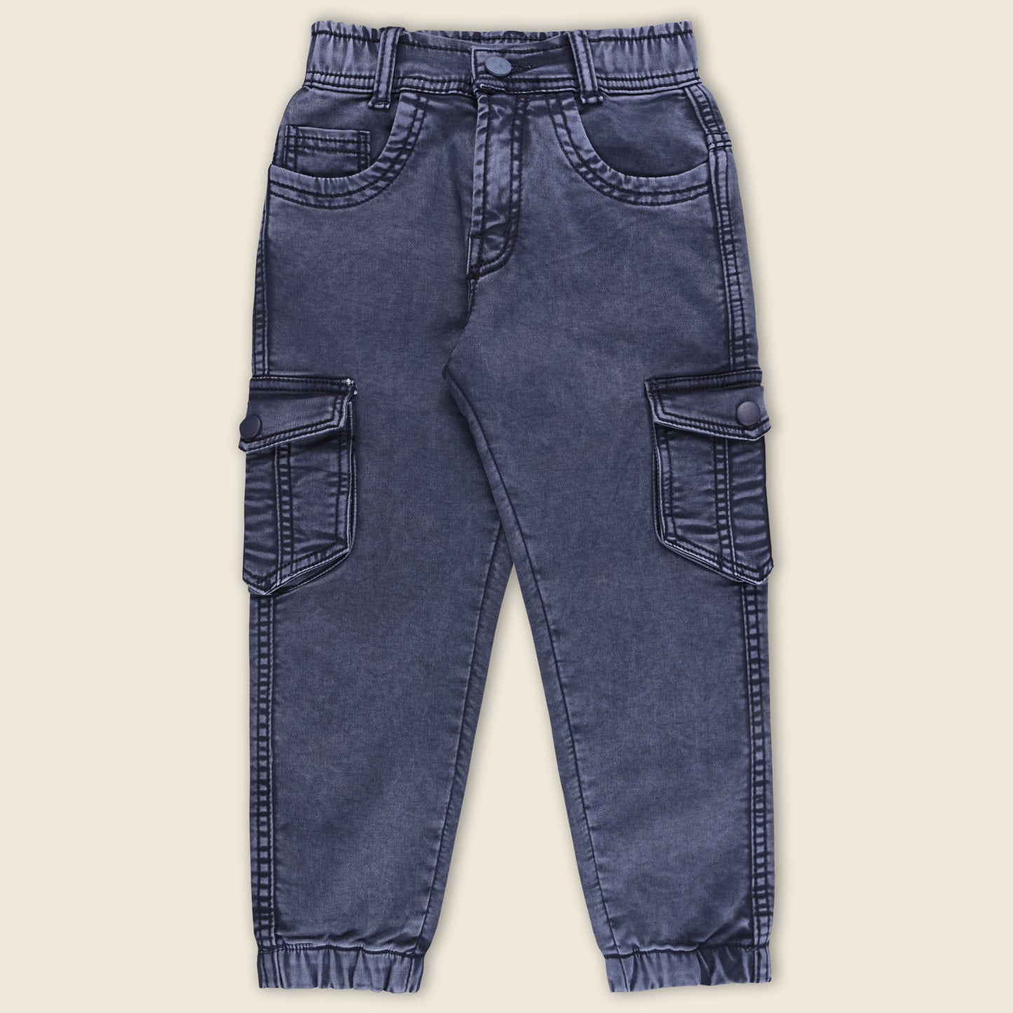 Boys Cotton Elastic Casual Trouser