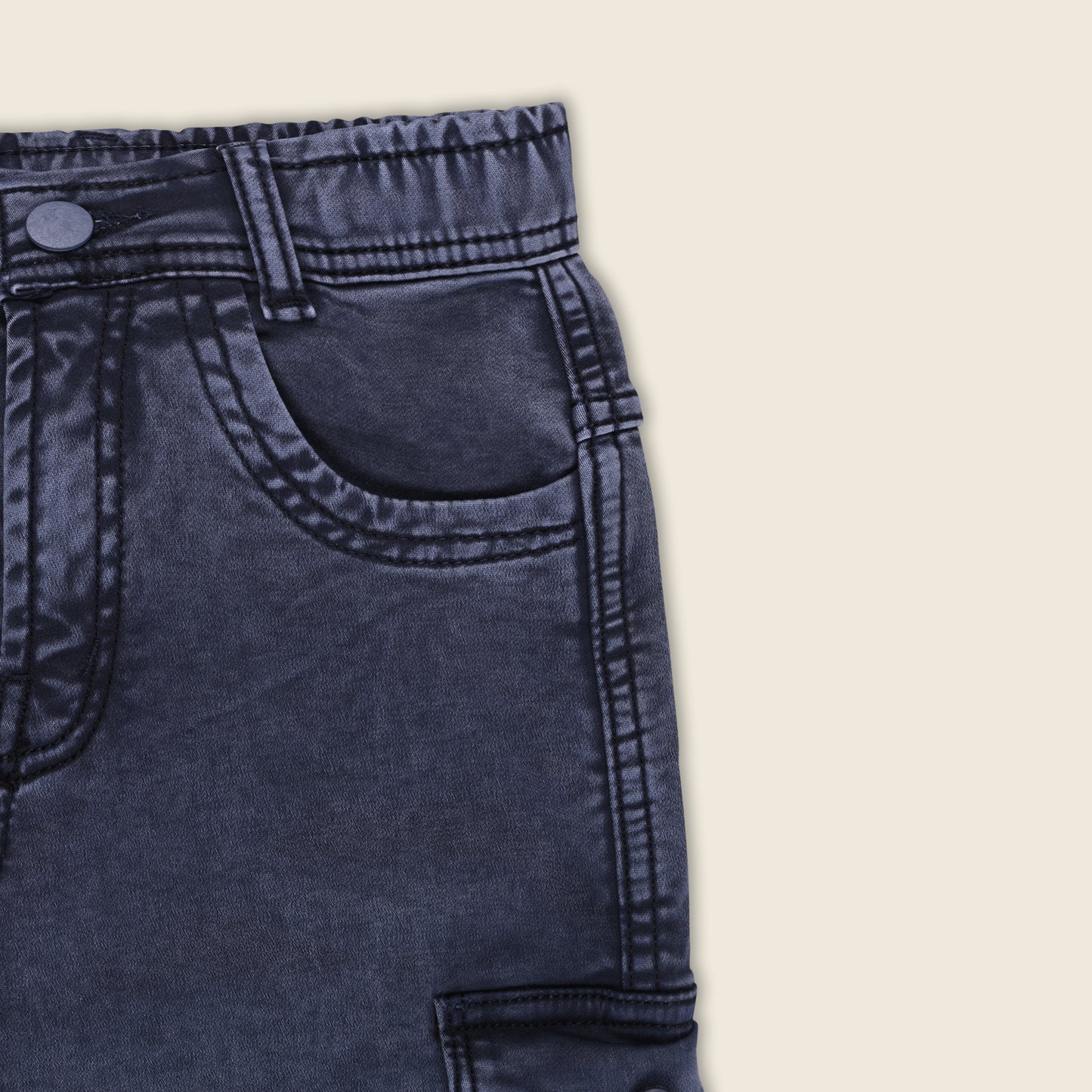 Boys Cotton Elastic Casual Trouser