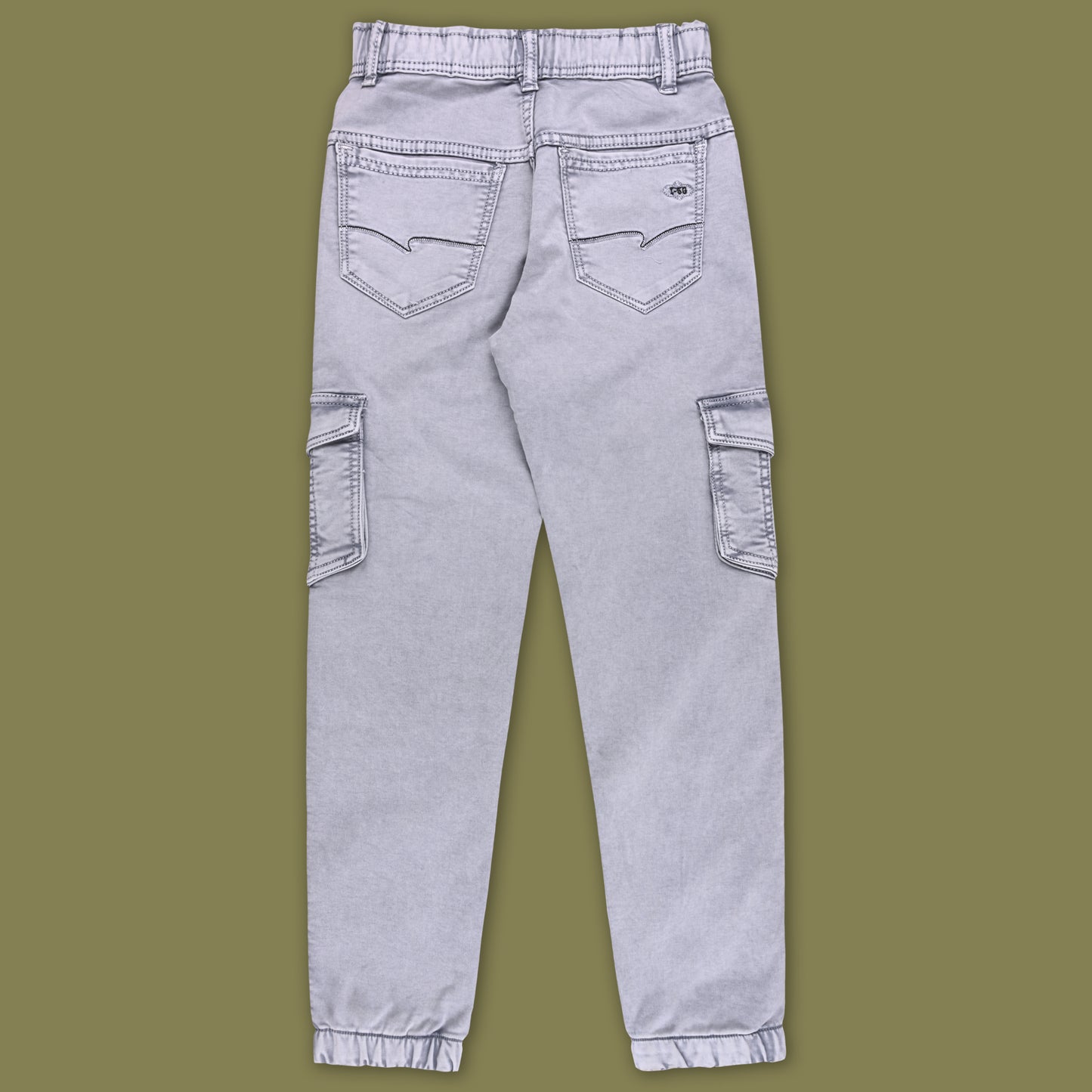 Boys Cotton Elastic Casual Trouser