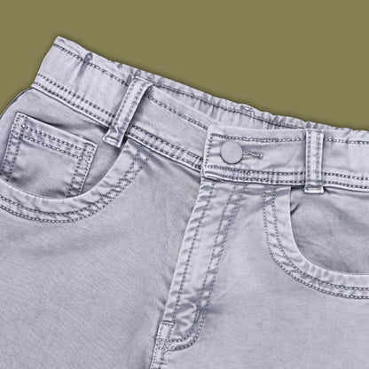 Boys Cotton Elastic Casual Trouser