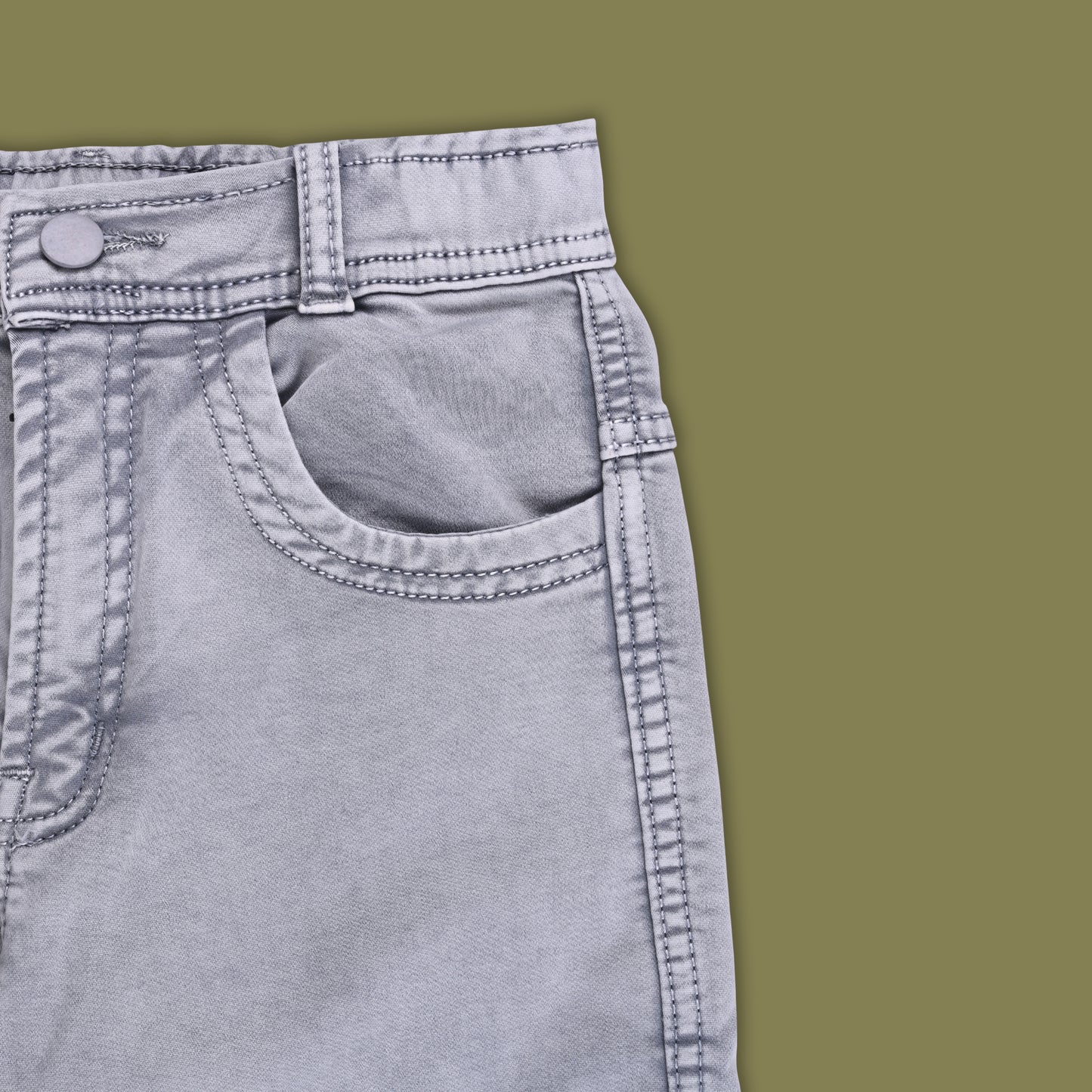 Boys Cotton Elastic Casual Trouser