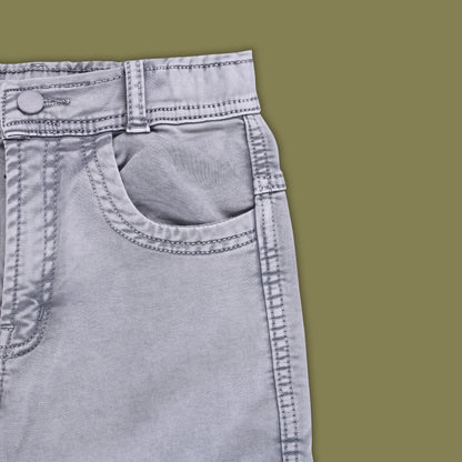 Boys Cotton Elastic Casual Trouser