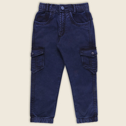 Boys Cotton Elastic Casual Trouser