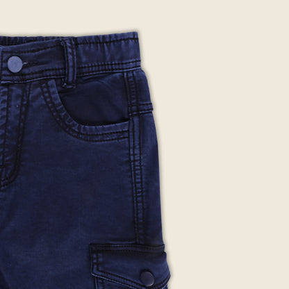 Boys Cotton Elastic Casual Trouser