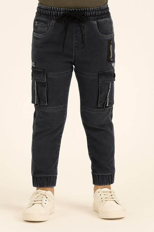 Boys Stylish Cargo Denim Jeans