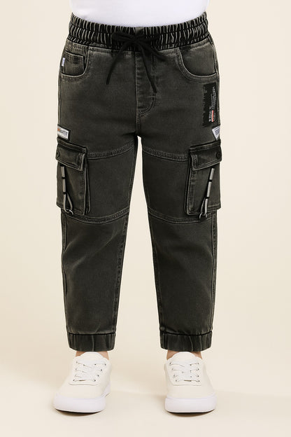 Boys Stylish Cargo Denim Jeans