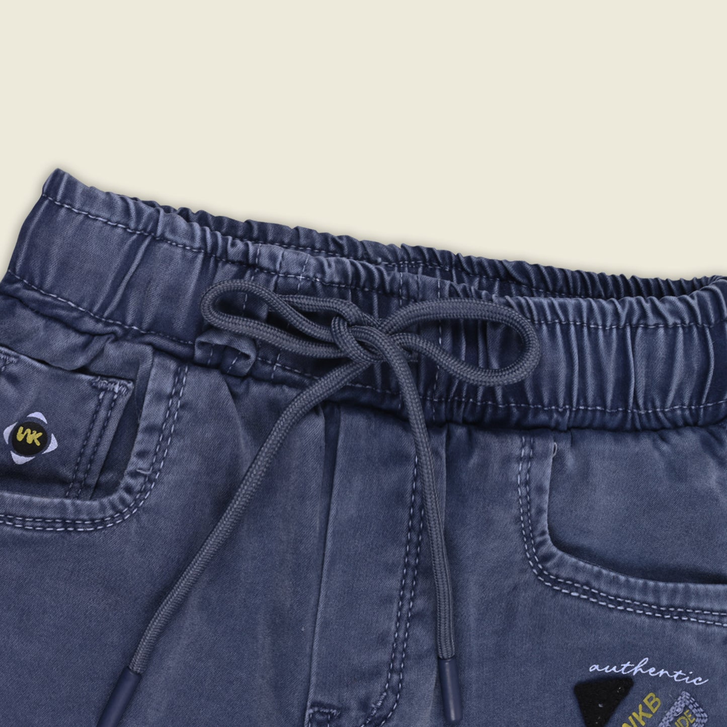 Boys Denim Cargo Jogger Jeans with Side Pockets