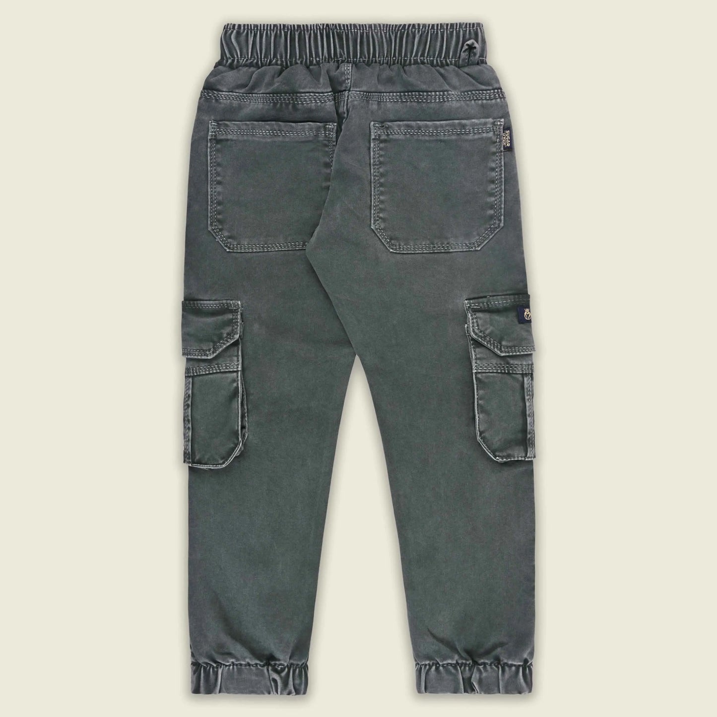 Boys Denim Cargo Jogger Jeans with Side Pockets