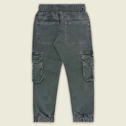 Boys Denim Cargo Jogger Jeans with Side Pockets