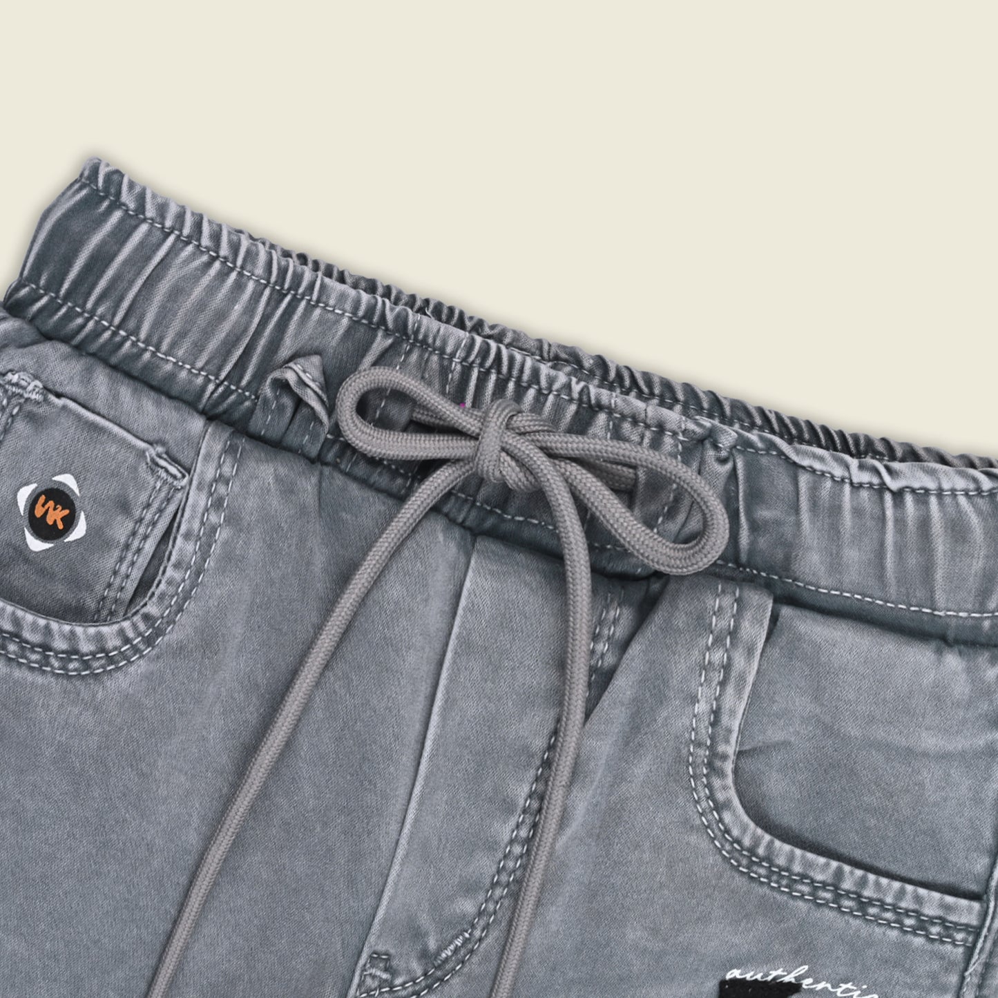 Boys Denim Cargo Jogger Jeans with Side Pockets