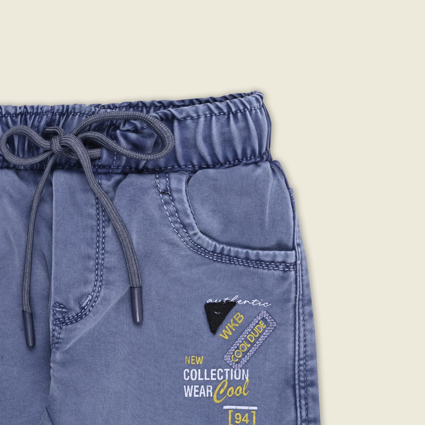 Boys Denim Cargo Jogger Jeans with Side Pockets