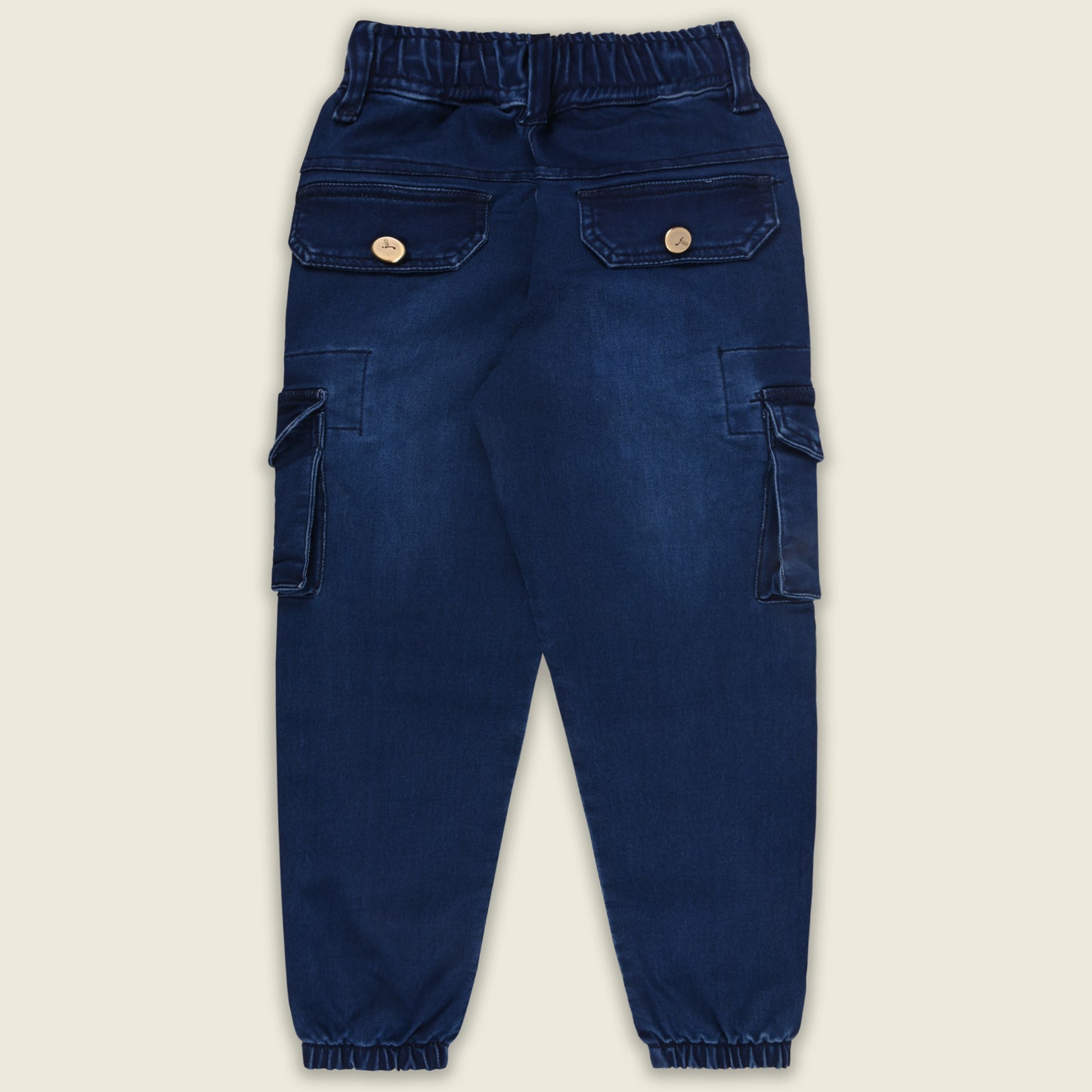 Boys Cotton Denim Cargo Jeans – Stretchable Pants