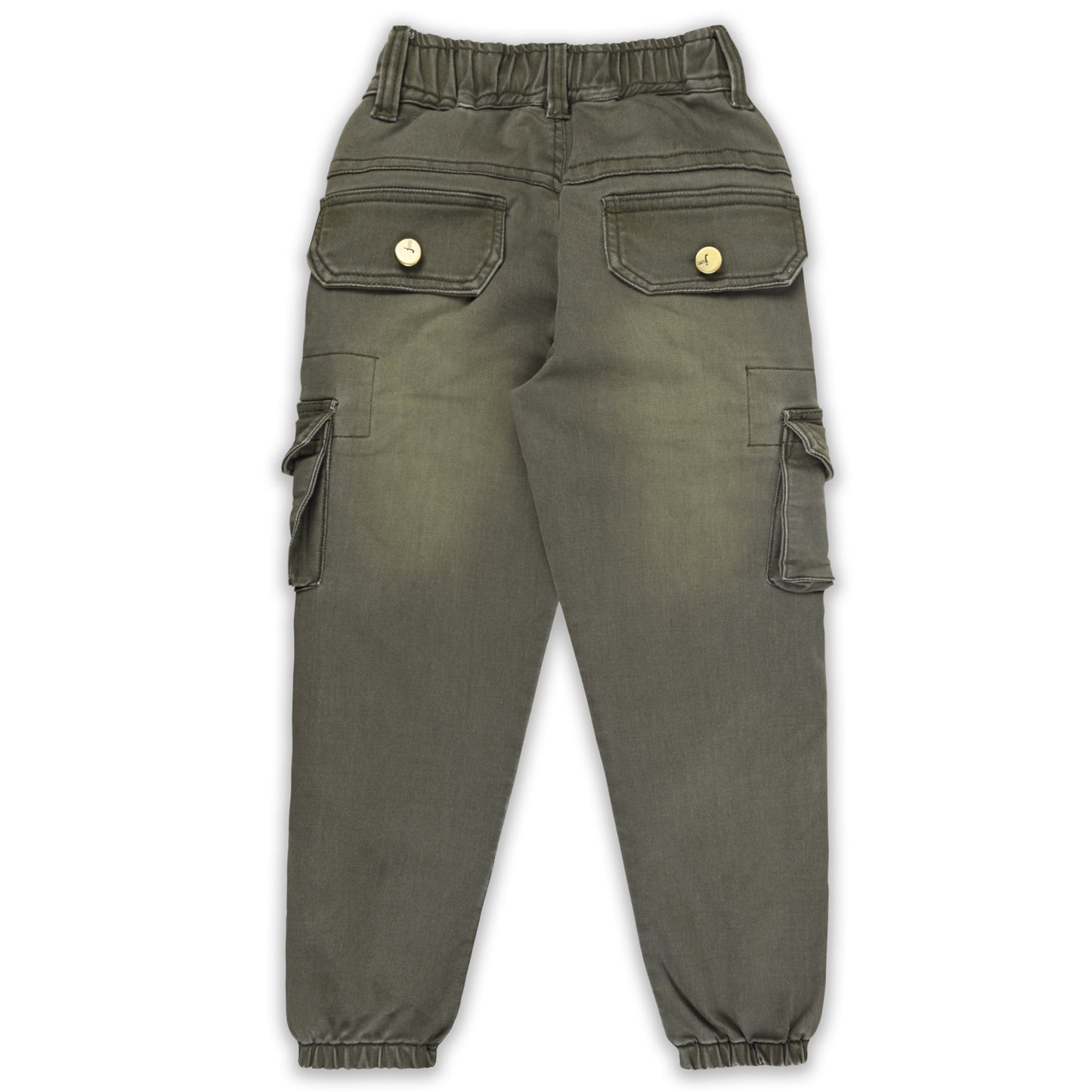 Boys Cotton Denim Cargo Jeans – Stretchable Pants