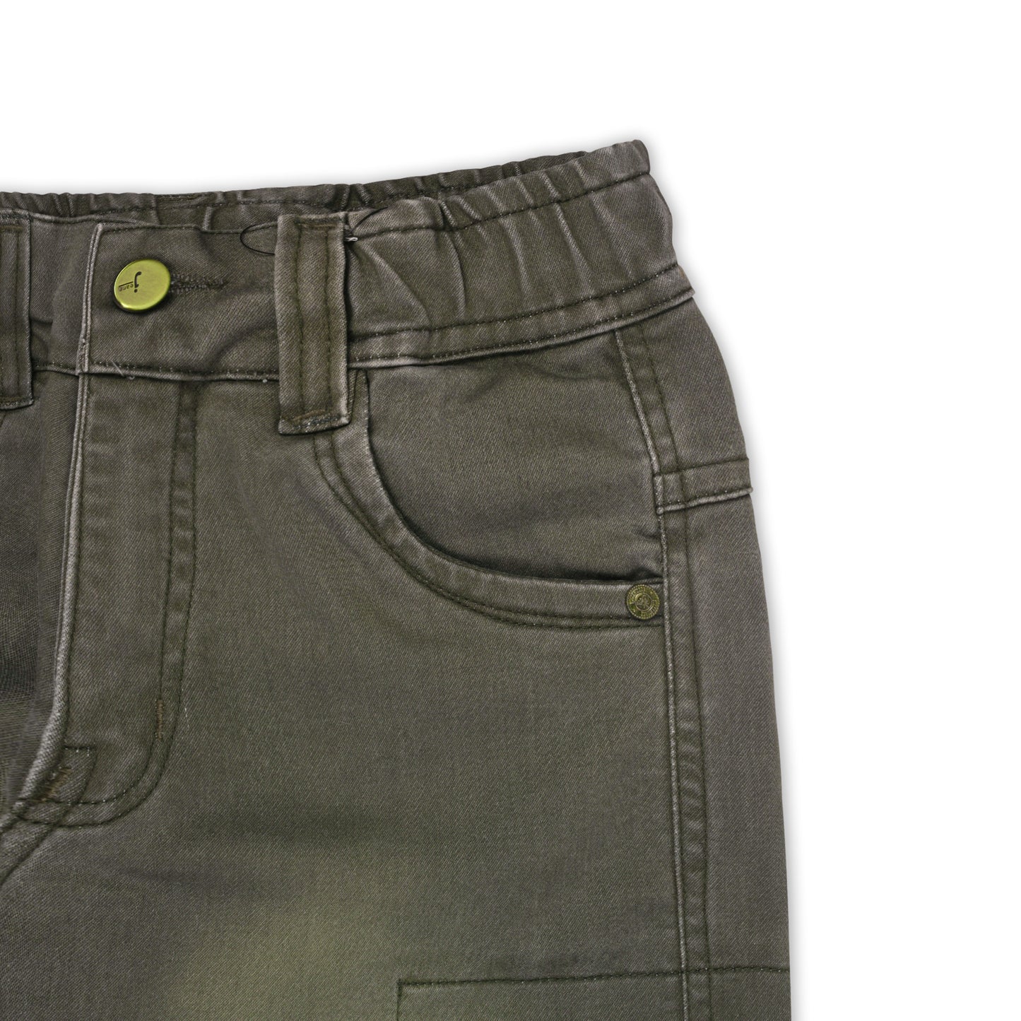 Boys Cotton Denim Cargo Jeans – Stretchable Pants