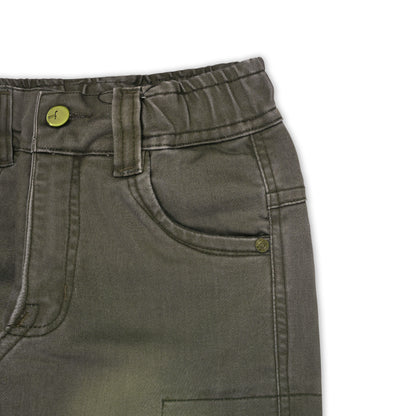 Boys Cotton Denim Cargo Jeans – Stretchable Pants