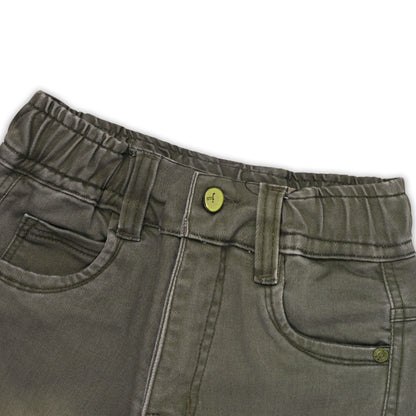 Boys Cotton Denim Cargo Jeans – Stretchable Pants