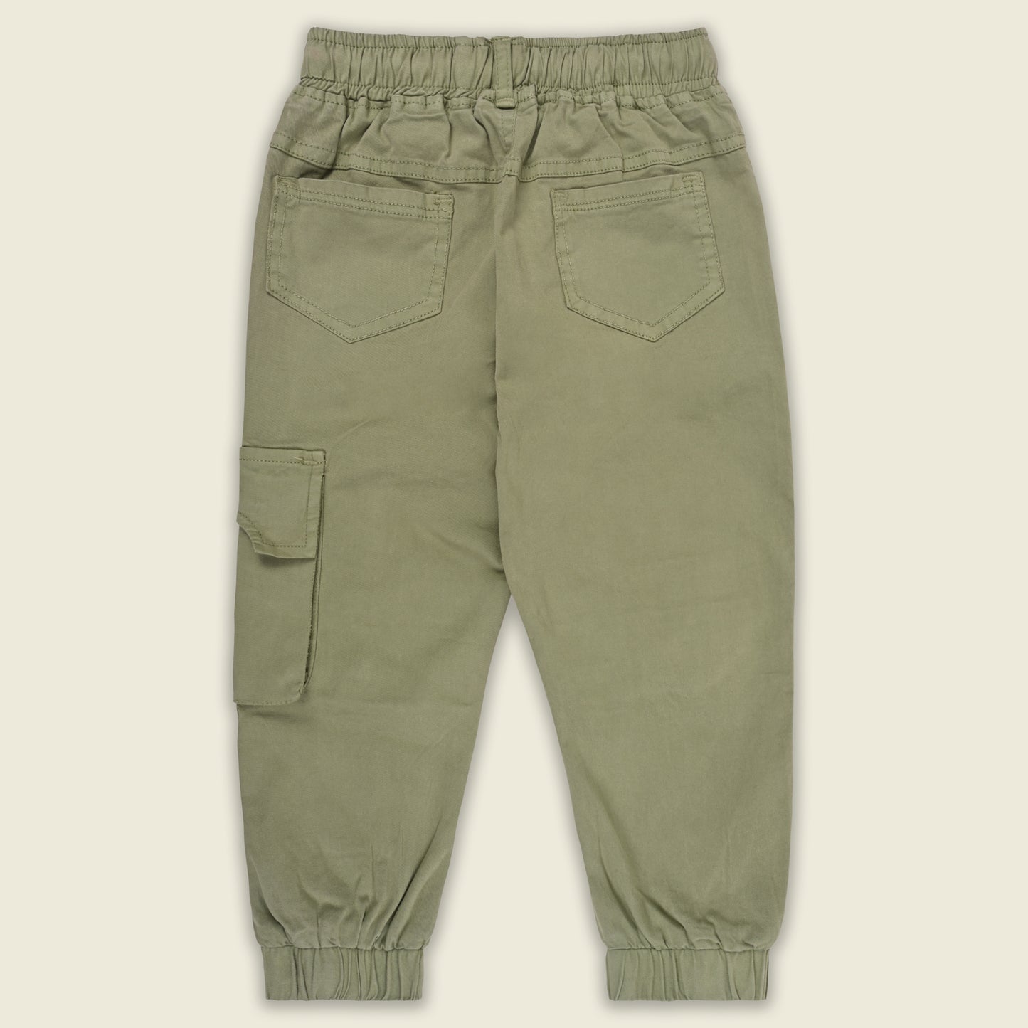 Boys Cotton Denim Cargo Joggers – Printed Pants