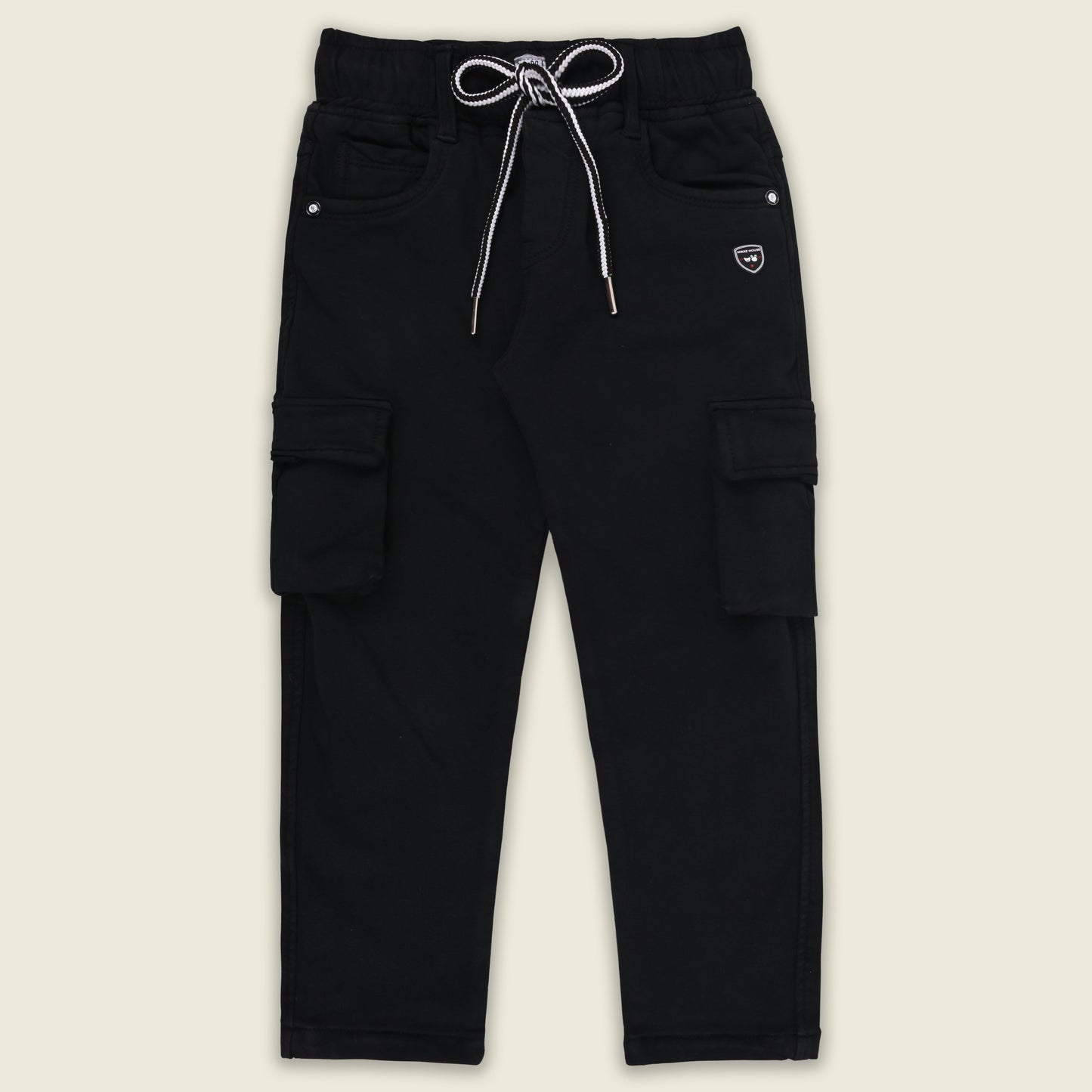 Boys Cotton Denim Cargo Pants â€“ Stretchable Joggers