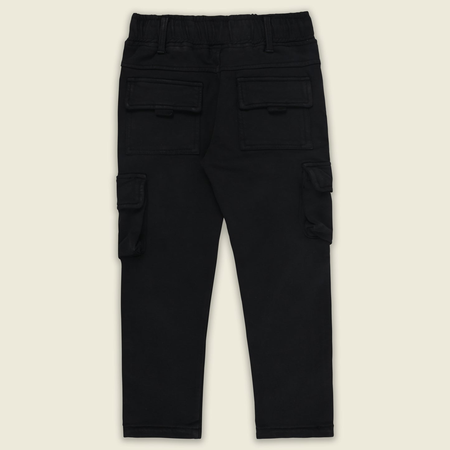 Boys Cotton Denim Cargo Pants – Stretchable Joggers