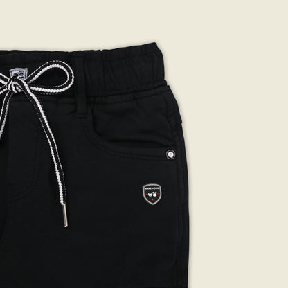 Boys Cotton Denim Cargo Pants – Stretchable Joggers