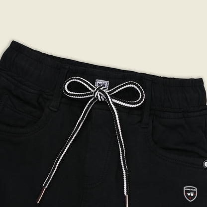 Boys Cotton Denim Cargo Pants – Stretchable Joggers