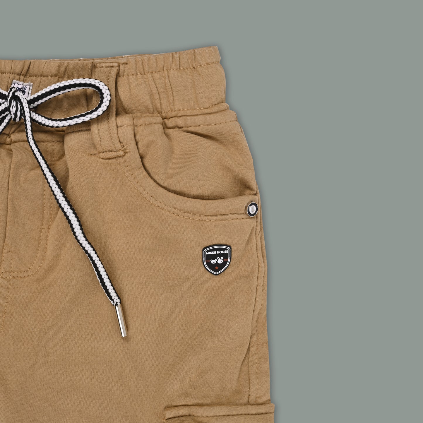 Boys Cotton Denim Cargo Pants – Stretchable Joggers