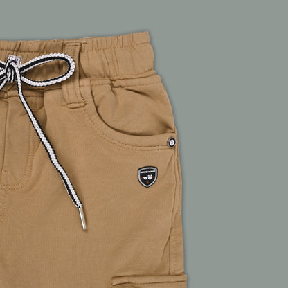 Boys Cotton Denim Cargo Pants – Stretchable Joggers