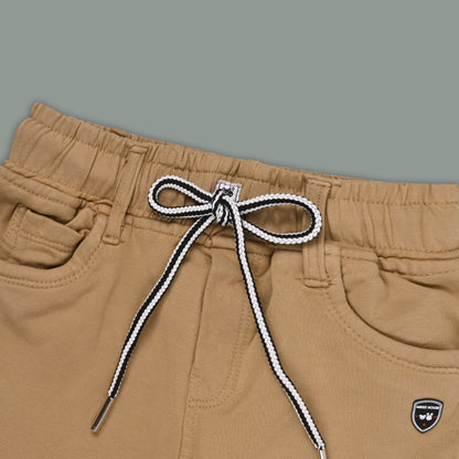 Boys Cotton Denim Cargo Pants – Stretchable Joggers
