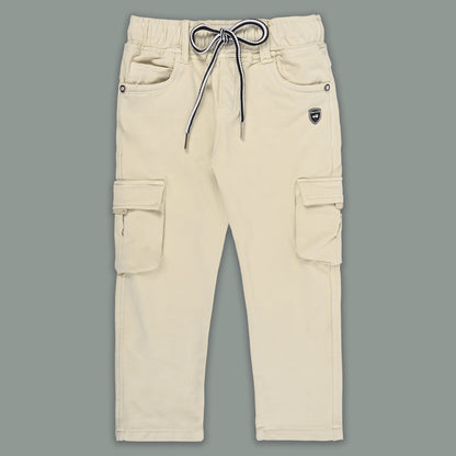 Boys Cotton Denim Cargo Pants – Stretchable Joggers