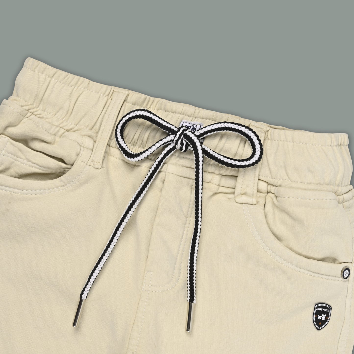 Boys Cotton Denim Cargo Pants – Stretchable Joggers