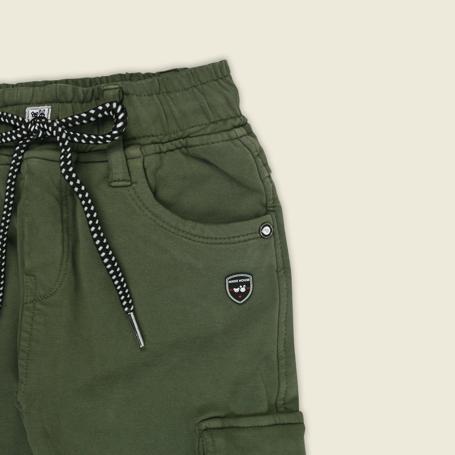 Boys Cotton Denim Cargo Pants – Stretchable Joggers