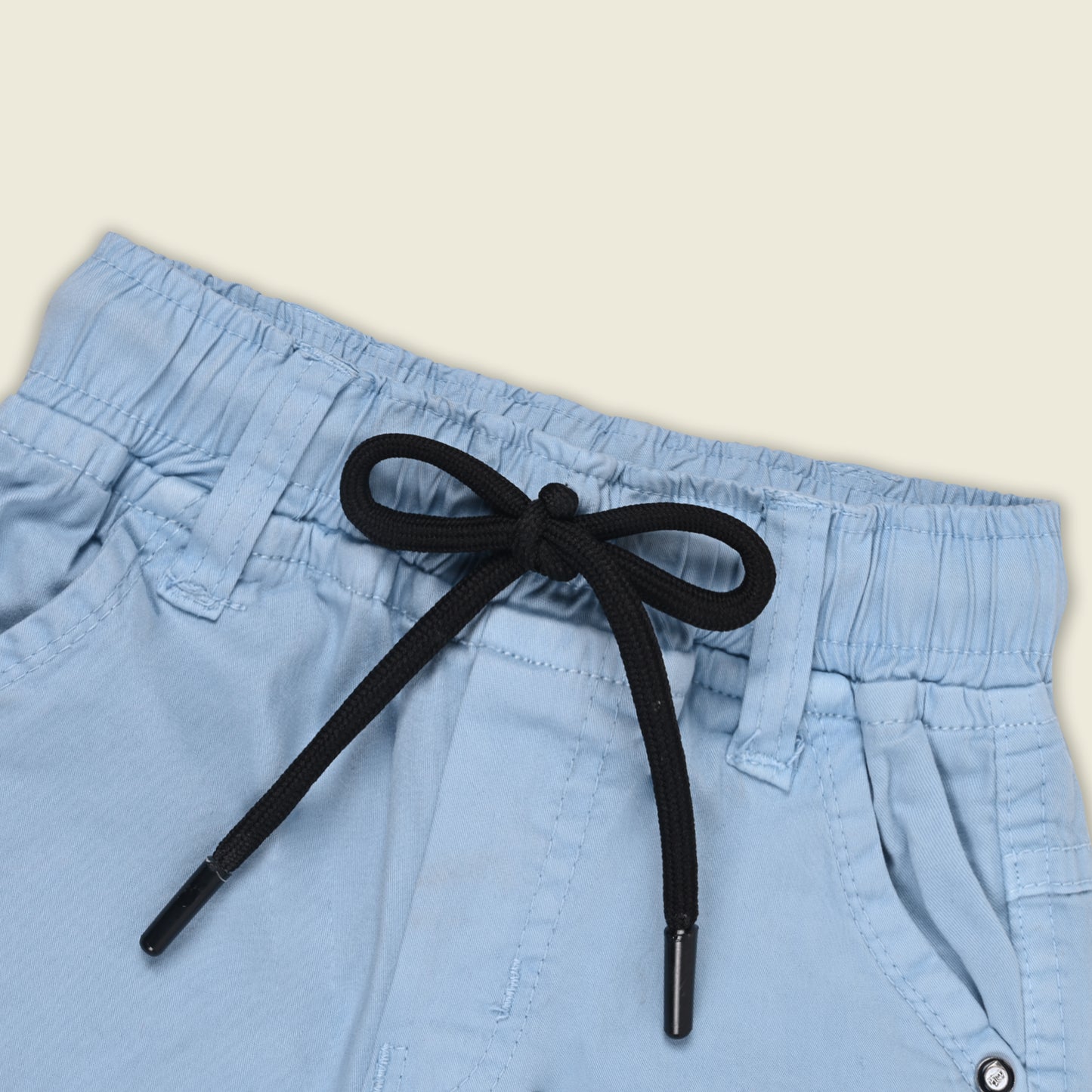 Boys Cotton Denim Cargo Joggers – Printed Pants